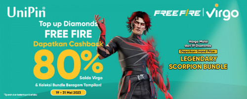Top Up Diamonds Free Fire Pakai Virgo Cashback 80% & Koleksi Bundle Beragam Tampilan!